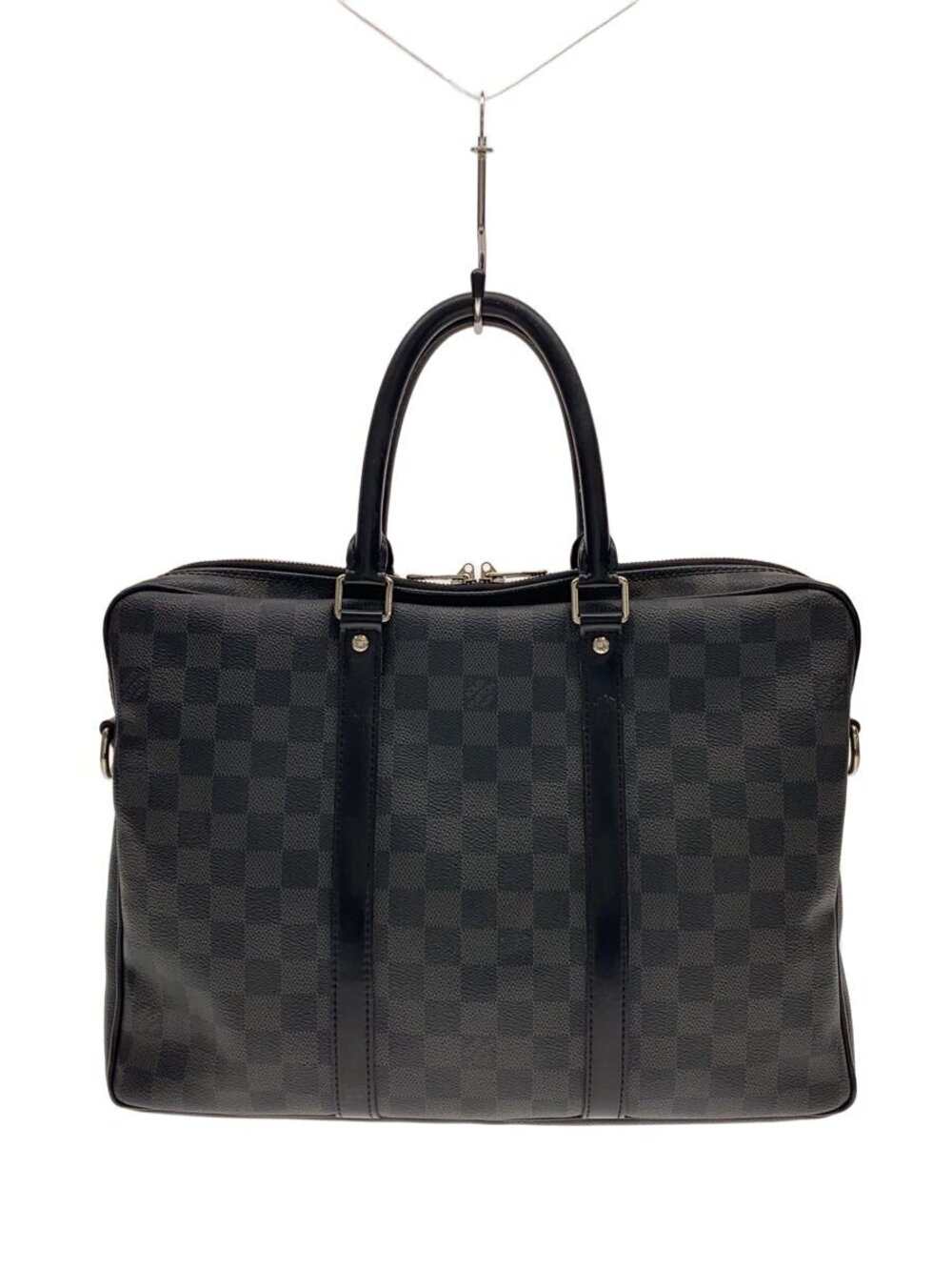 LOUIS VUITTON Porte Documents Voyage Damier Graphite Black All over